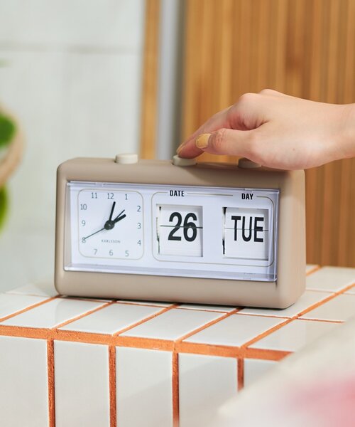 BIRTHDAY BAR インテリア Alarm clock Data Flip rubberized