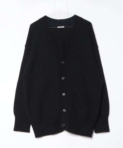 AURALEE（オーラリー） ニットカーディガン 4 ブラック メンズ