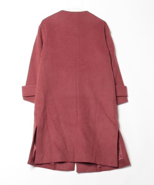 UNITED ARROWS ユナイテッドアローズ　ウール　ノーカラーコート UNITED ARROWS（ユナイテッドアローズ） ノーカラーコート「green