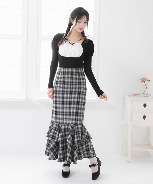 DearMyLoveRose スカート コルセットベルト付マーメイドスカート