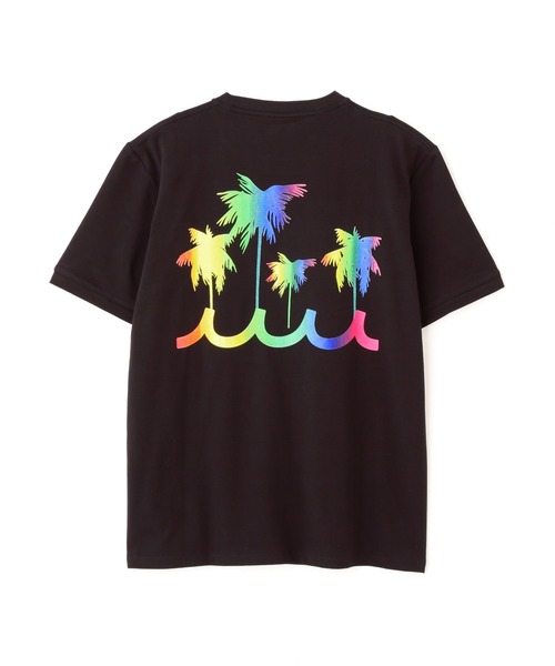 完売前に【muta MARINE】レインボーパームツリー Tシャツ muta MARINE tシャツ MARINE/ムータ マリン/別注レインボー