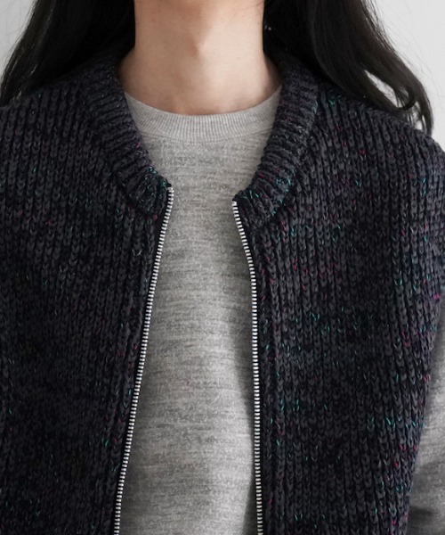 ENCOMING（インカミング） ベスト ジレ ENCOMING KNITTED TWO POCKET