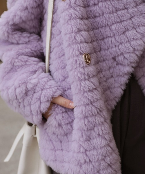 「Jasmine Grandiflorum」 ノーカラージャケット LARGE グレー レディース_画像7