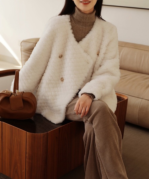 「Jasmine Grandiflorum」 ノーカラージャケット LARGE グレー レディース_画像8