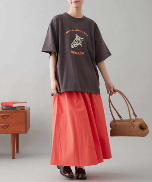 GEVACO tシャツ 「GEVACO」グラフィック半袖TEE レディース