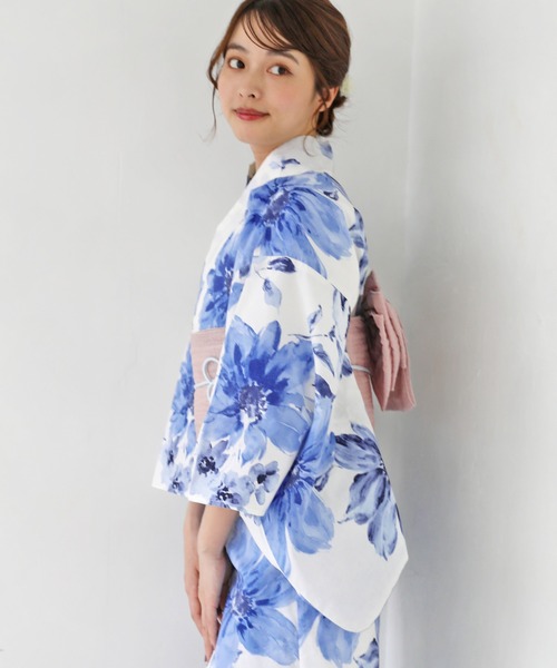 浴衣 セパレートタイプ 着付け不要 1人で簡単着付け セパレート 浴衣 4点セット( セパレート浴衣 +