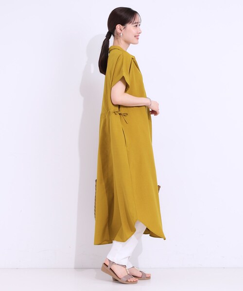 麻　ワンピース trim_ofcrs_itemea0e882640f811f