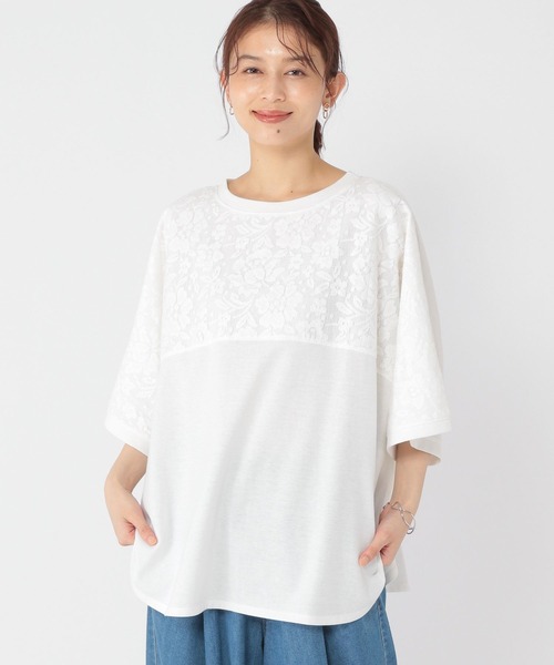 HEBE STUDIO 売れ筋商品|||ヘーベー スタジオ Tシャツ トップス レディース T-shirts Beige JOSEPH STUDIO（ジョゼフストゥディオ）の「LEE TEE DAFFODILS