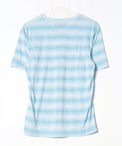 「CERCA」 半袖Tシャツ LARGE サックスブルー メンズ