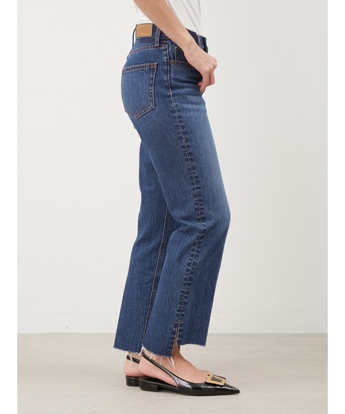 [Mila Owen] повреждение обработка Denim брюки 0 слоновая кость женский 