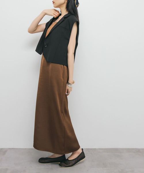 SENEE サテンキャミワンピースM 【新品】早い者勝ち satin cami onepiece (サテンキャミワンピース)（ワンピース