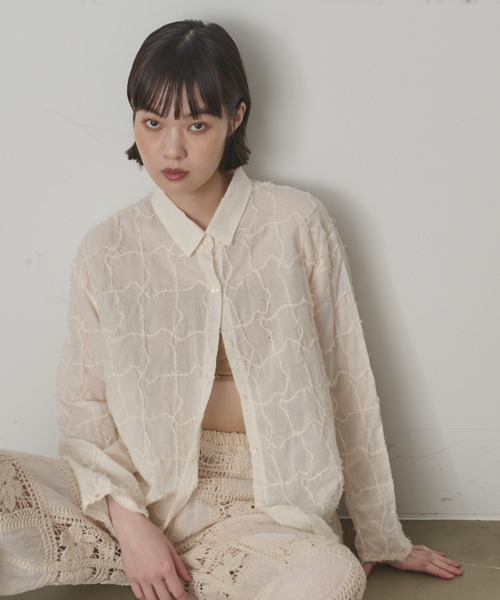確認用です。 LOWRYS FARM シャツ ブラウス マルチロングシャツLS 262769