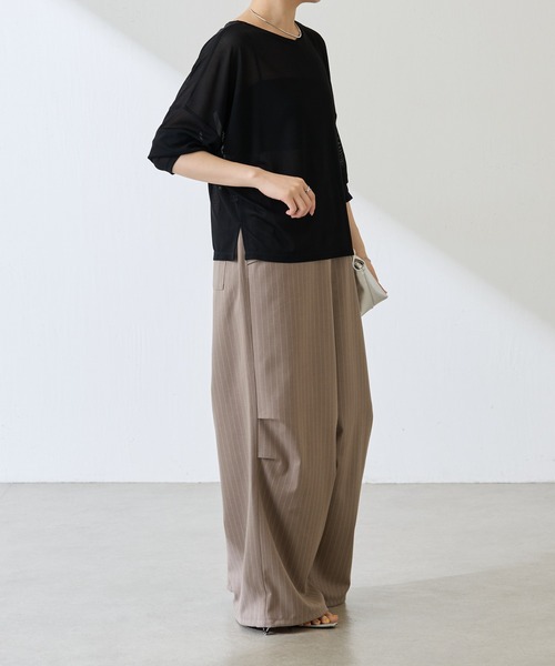 サテンパラシュートパンツ　COLLAGE GALLARDAGALANTE パラシュートパンツ レディース（COLLAGE GALLARDAGALANTE）の