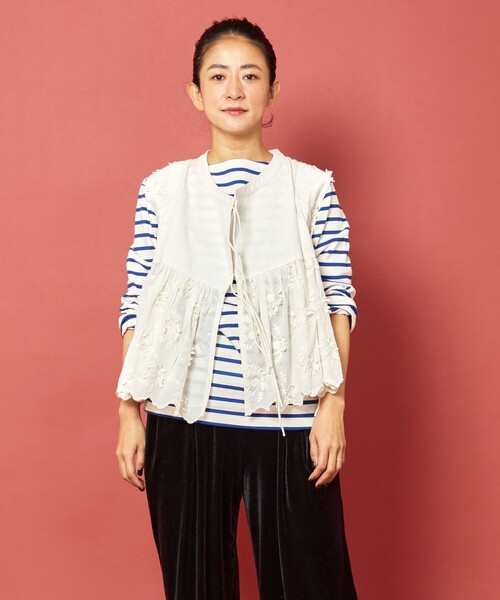 「Freada」 半袖ブラウス ONE SIZE ベージュ レディース