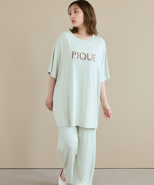 GELATO PIQUE レーヨンロゴ ルームウェア gelato pique パジャマ ルームウェア 「接触冷感」カラー
