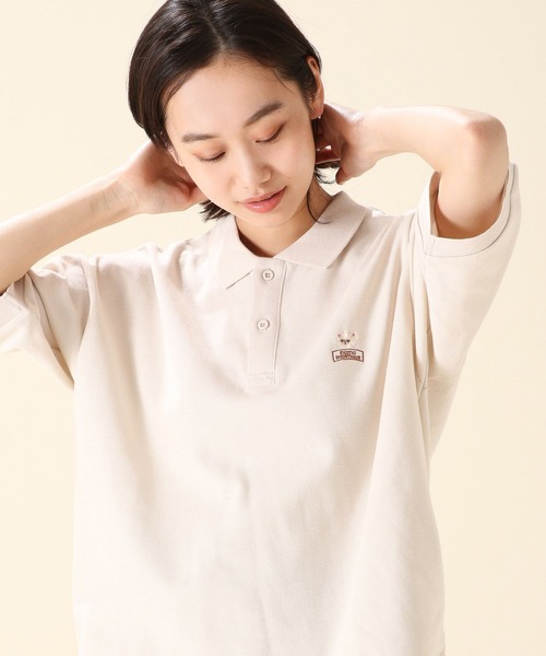 niko and…（ニコアンド） 半袖ポロシャツ MEDIUM アイボリー