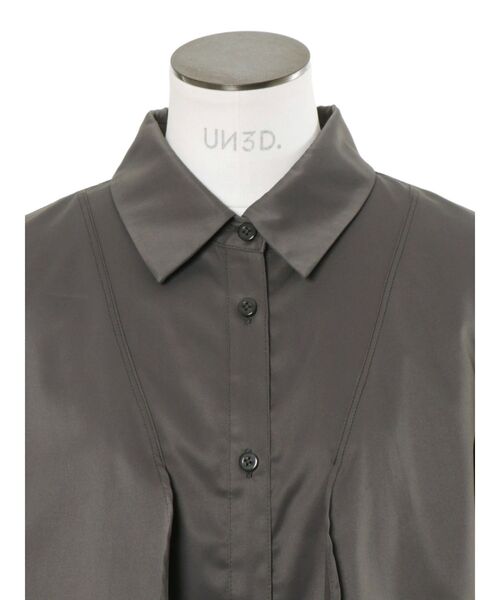 ブラウス シャツ WAVE RAFFLE SHIRT「セットアップ着用可能」 / ウェーブラッフルシャツ レディース WAVE RAFFLE SHIRT【セットアップ着用可能】 / ウェーブラッフル