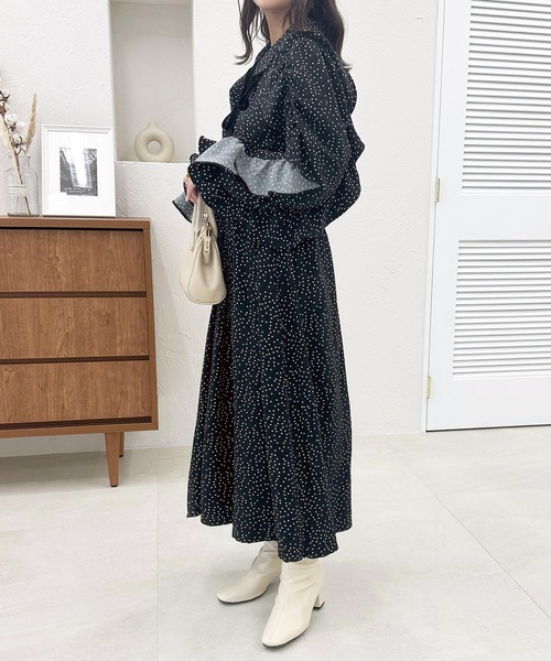 値下げ【Earnie&Essie】ワンピース　95cm apres jour 「apres jour」 長袖ワンピース X-LARGE ホワイト