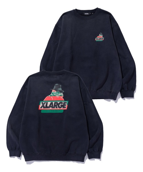 XLARGE トレーナー スウェット SCARY NIGHT OG CREWNECK