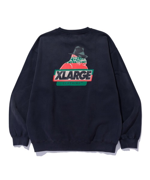 XLARGE トレーナー スウェット SCARY NIGHT OG CREWNECK