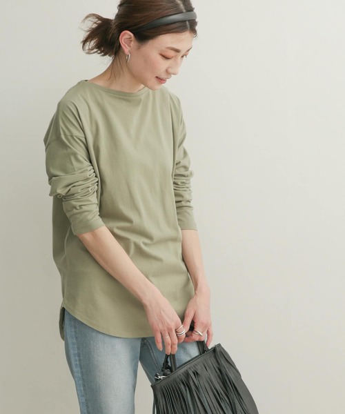 「URBAN RESEARCH DOORS」 長袖カットソー 1 ベージュ レディース