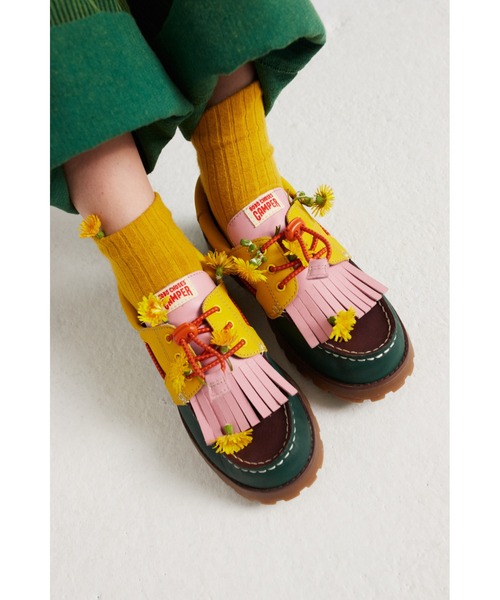 デッキシューズ モカシン BOBO CHOSES x CAMPER Compas nautic shoes キッズ 子供 男の子 女の子