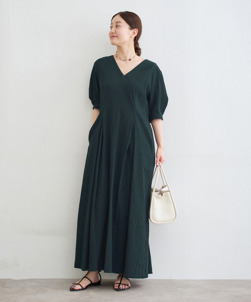 bbd58　極美品IENA イエナウールチュニックワンピ黒Vネック WEB限定/追加》ウールカシミヤ チュニックワンピース（ニット