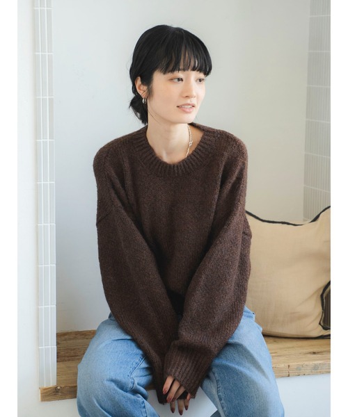 Ungrid（アングリッド） ニット セーター カラーモヘヤ混ルーズニット