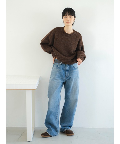Ungrid（アングリッド） ニット セーター カラーモヘヤ混ルーズニット