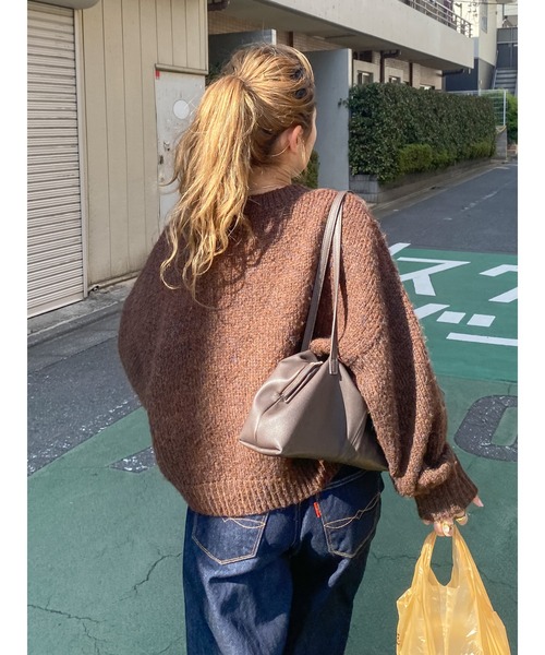 Ungrid（アングリッド） ニット セーター カラーモヘヤ混ルーズニット