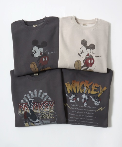 Disney（ディズニー） トレーナー スウェット オーバーサイズ 裏起毛