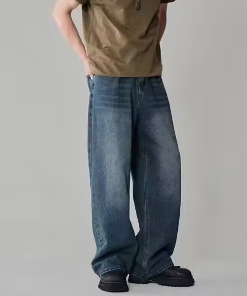 ワイドパンツ ジーンズ デニム デニムパンツ 「UNISEX」ヴィンテージ