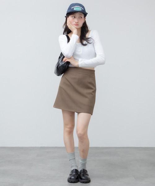HEILIS（ヘイリス） スカート 台形ミニスカート(インパン付き