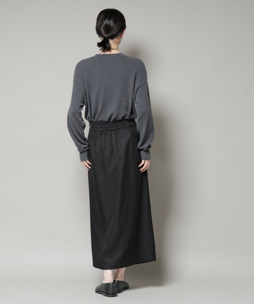 NANO universe（ナノ・ユニバース） スカート 「撥水加工」ラップ風