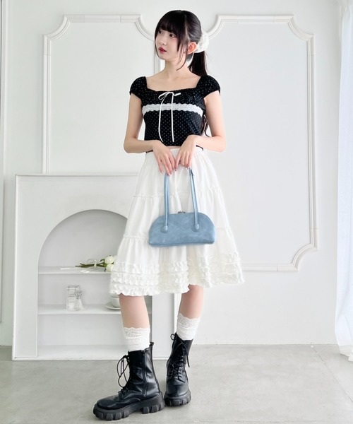 Loueme スカート 裾フリルティアードミディスカート : ZOZOTOWN Yahoo