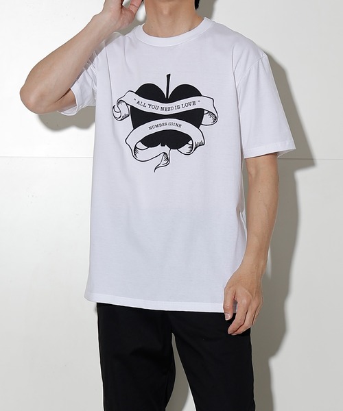 「NUMBER (N)INE」 半袖Tシャツ 4 ブラック メンズ_画像4