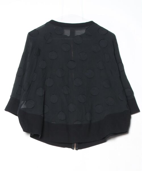 「malla」 ジップアップブルゾン FREE ブラック レディース_画像2