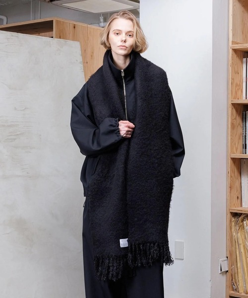 VOAAOV（ヴォアーブ） マフラー FULLERS TEASEL BRUSHED KNIT SCARF