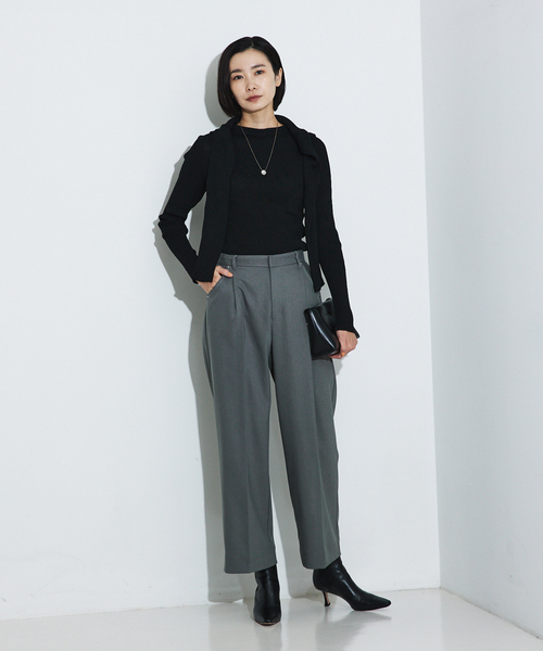 「qualite」 長袖ニット フリー ホワイト レディース_画像2