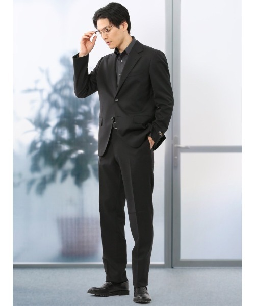 EDWARS× 高級マルゾット　メンズ　スーツ　セットアップ MARZOTTO (マルゾット) チェック シングル 段返り3ツ釦 ツータック