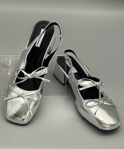 「ANOTHER S」 「Bird shoes」ヒールサンダル 38 シルバー レディース_画像8