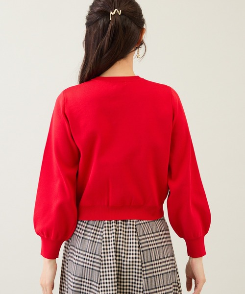 Rose Tiara（ローズティアラ） カーディガン リボンニットカーディガン