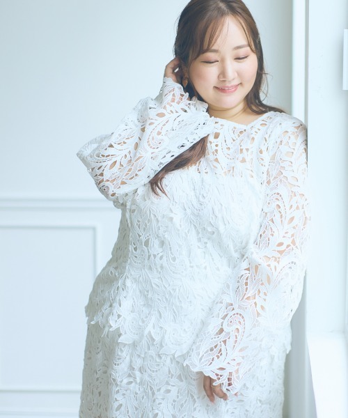 SMILELAND ブラウス シャツ 「大きいサイズ」「らめちゃんコラボ」3way 