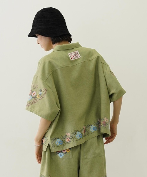 「MILKFED.」 半袖シャツ ONE SIZE オフホワイト レディース_画像3