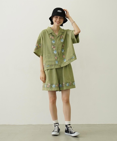 「MILKFED.」 半袖シャツ ONE SIZE オフホワイト レディース_画像5