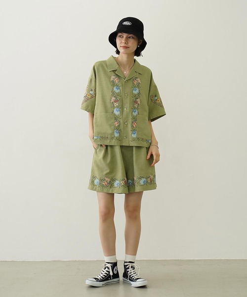 「MILKFED.」 半袖シャツ ONE SIZE オフホワイト レディース_画像6