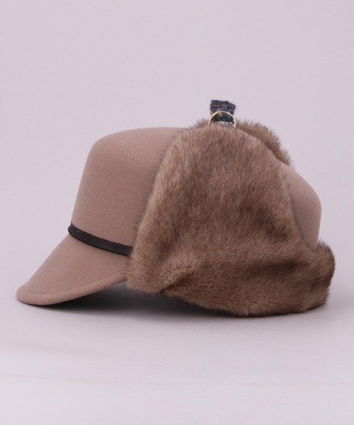 CA4LA（カシラ） 帽子 キャスケット HUMBERT.FUR レディース