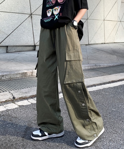 GEMEDA 「achic」カーゴパンツ S カーキ レディース : ZOZOTOWN Yahoo