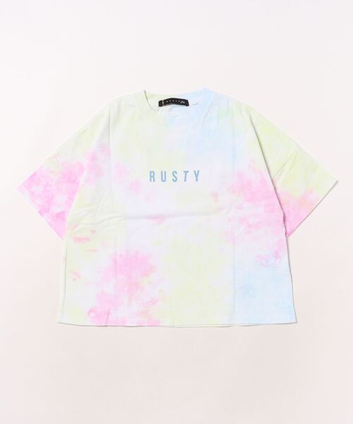 「RUSTY」 「KIDS」半袖Tシャツ 140 パープル キッズ_画像6
