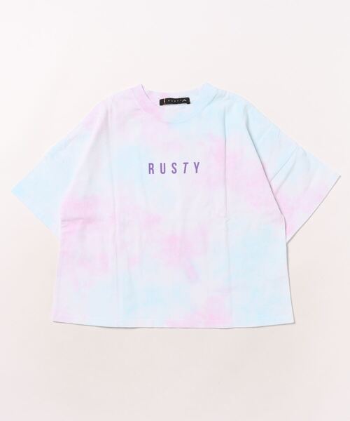 「RUSTY」 「KIDS」半袖Tシャツ 140 パープル キッズ_画像7